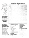 Good Manners Word Search