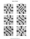 Number Fill In Puzzles, Volume 1, Sample Solution Page